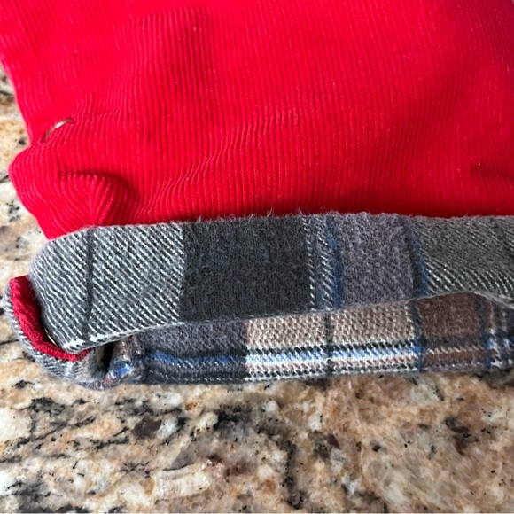 Vintage 80s 90s French Toast Red Corduroy Jumpsuit Overalls Baby 9M Lined - Picture 5 of 8